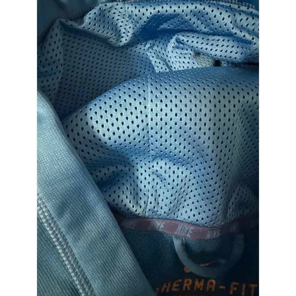 Nike Therma Fit Hoodie Pullover Blue‎ Men's XL Athletic Workout Sweatshirt